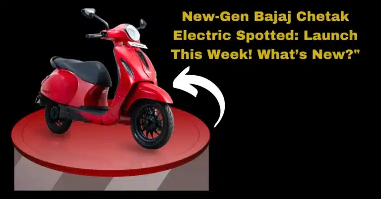 New Bajaj Chetak Electric